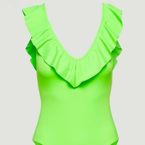 Neon green Aritzia bodysuit 💚